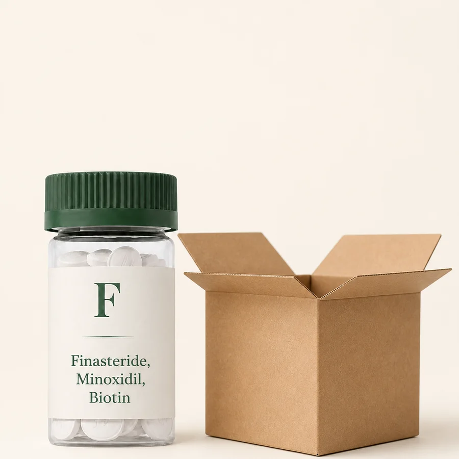 Cedar Hair Growth Tablet bottle with shipping box