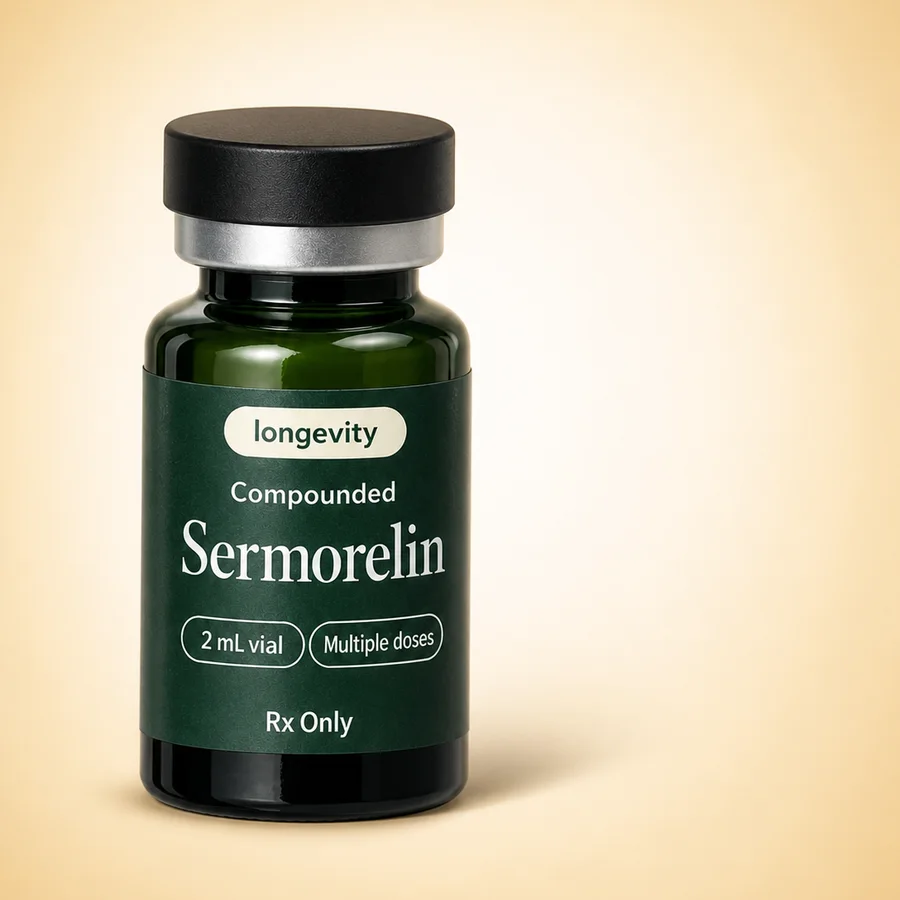 Compounded Sermorelin vial